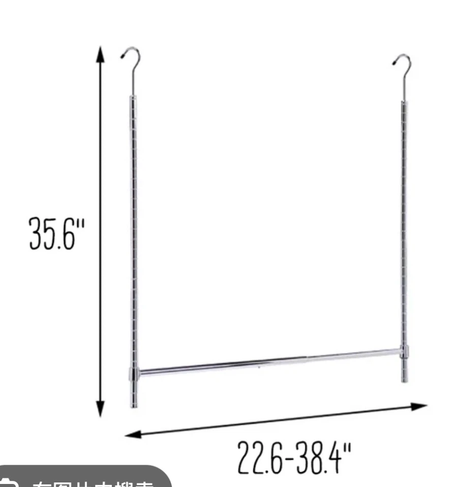 Commercial Grade Chrome Double Hang Closet Rod - photo 2