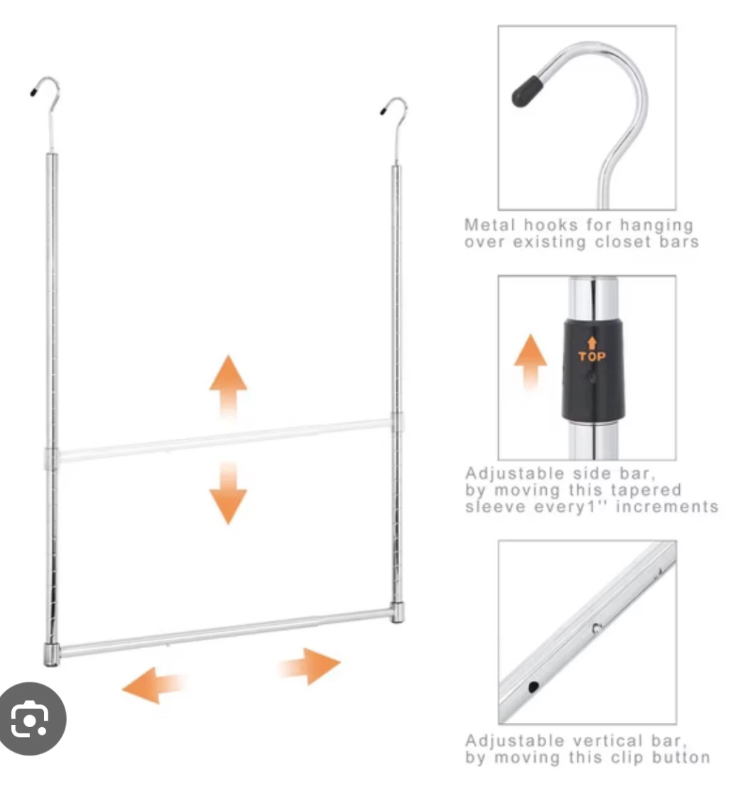 Commercial Grade Chrome Double Hang Closet Rod - photo 3