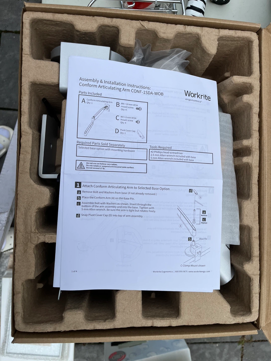 Workrite Monitor Mount - photo 2