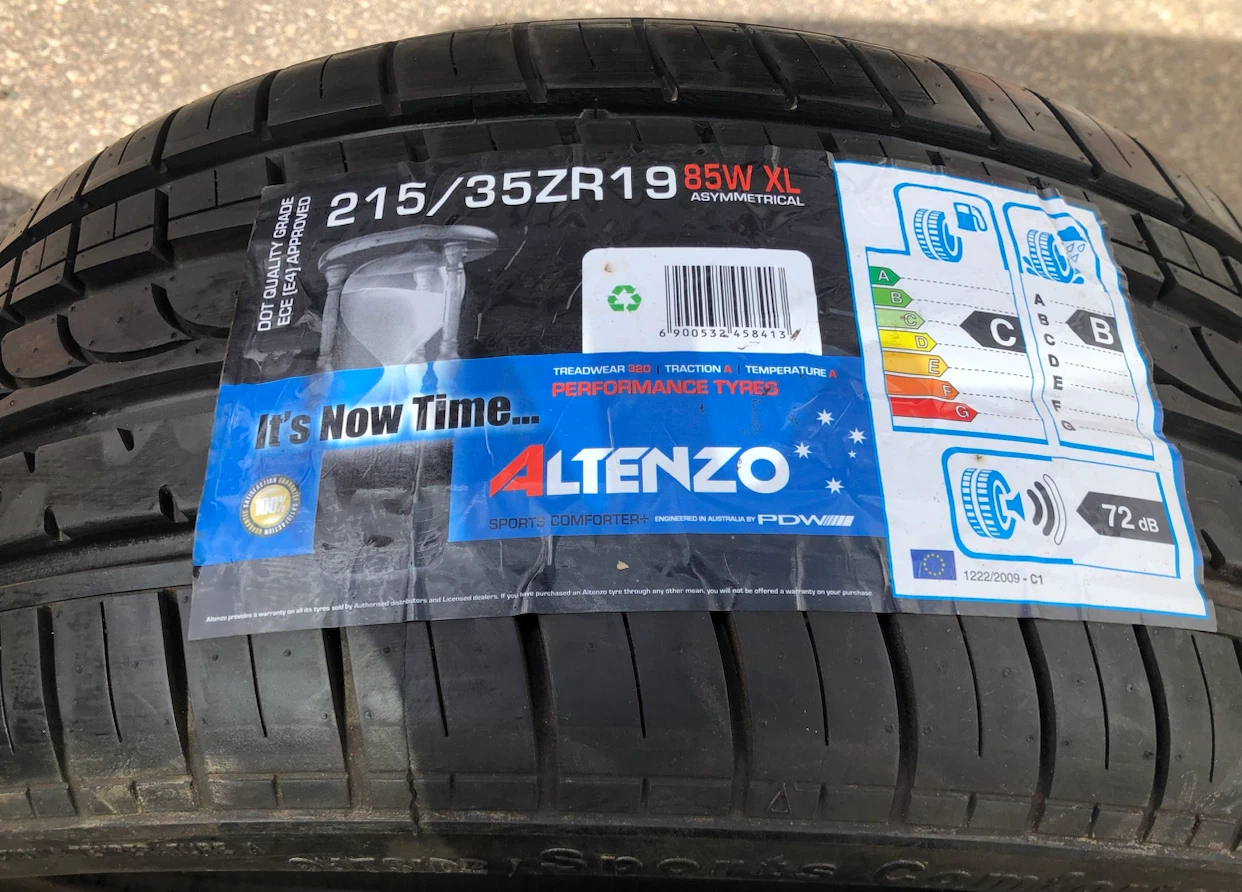 ☀️215/35/19 ALTENZO SINGLE ALL SEASON❄️