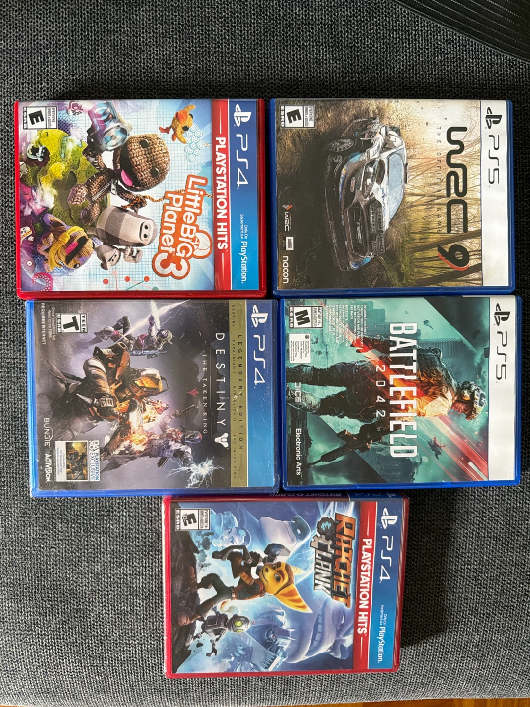 Assorted PS5 and PS4 games