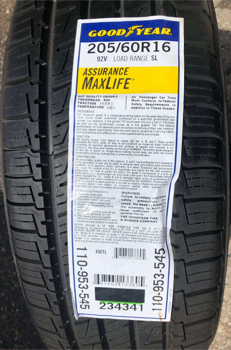 ☀️205/60/16 GOODYEAR SINGLE ALL SEASON❄️ - photo 2