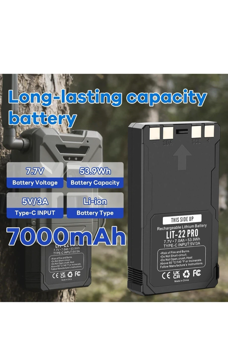 Rechargeable Lithium Battery LIT-22 PRO for Hunting Trail Camera - photo 2