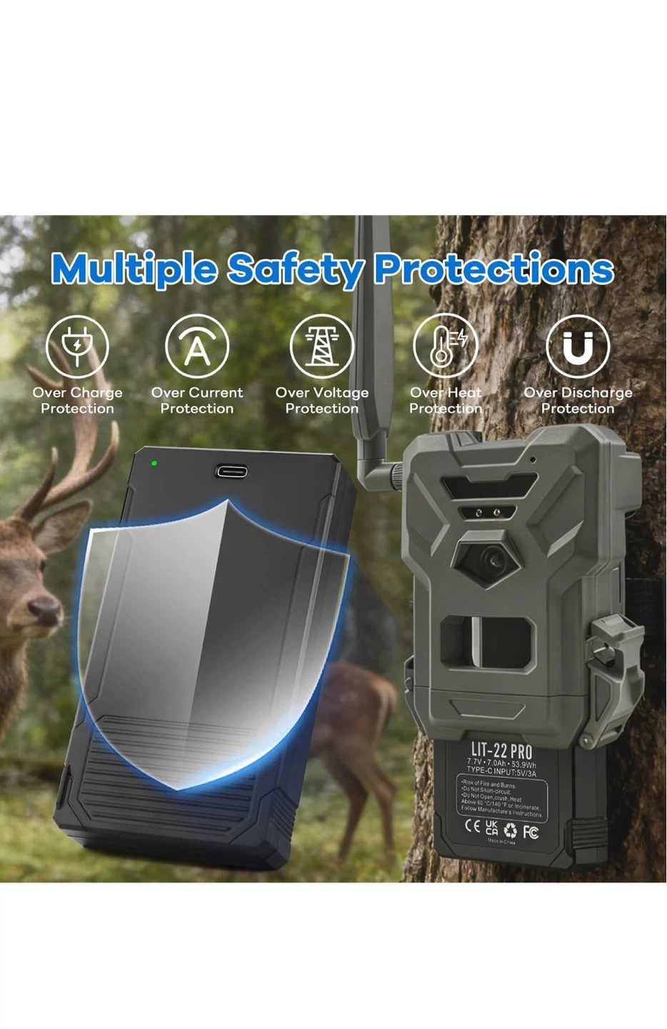 Rechargeable Lithium Battery LIT-22 PRO for Hunting Trail Camera - photo 4