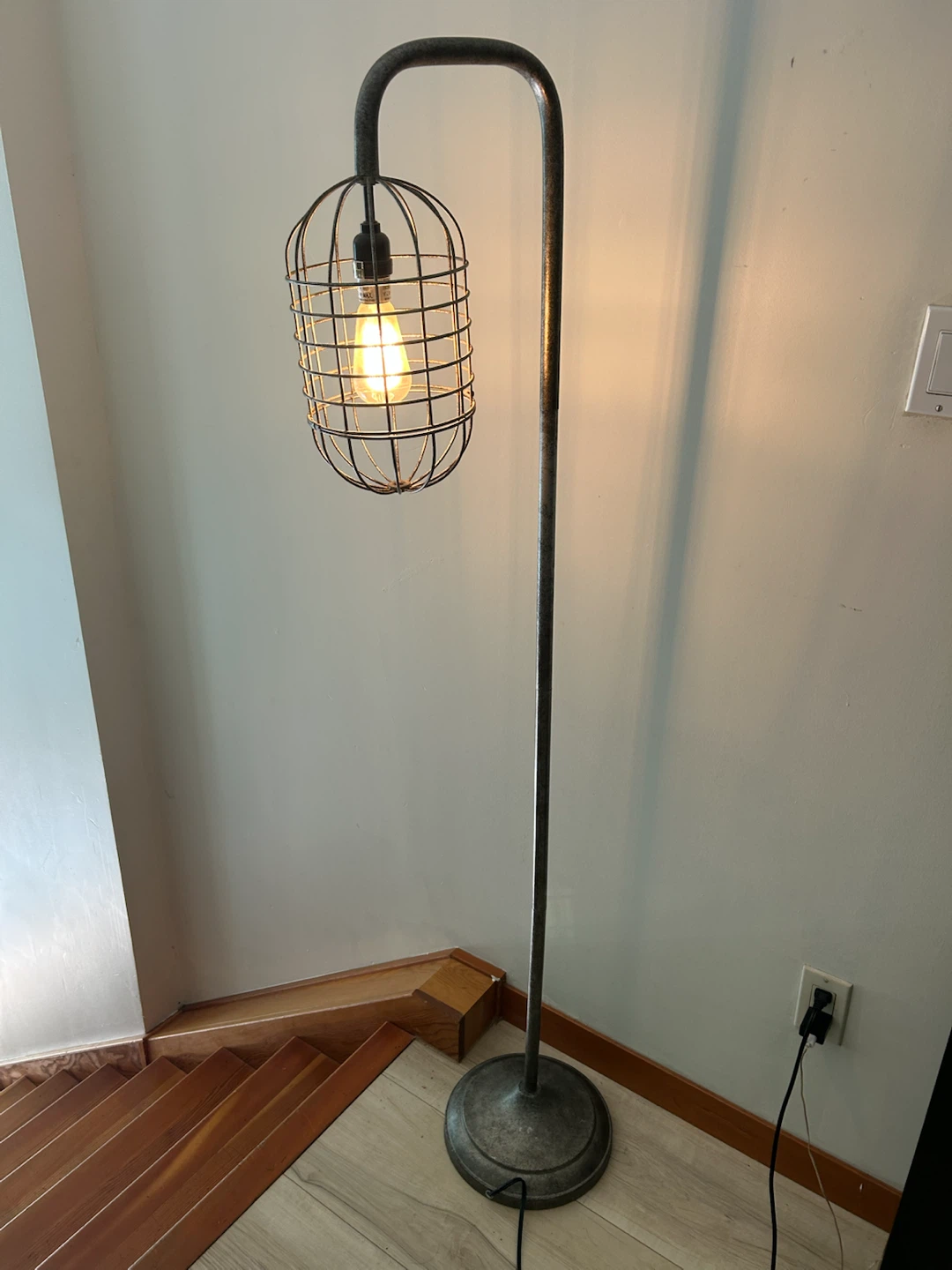 Industrial Cage Floor Lamp