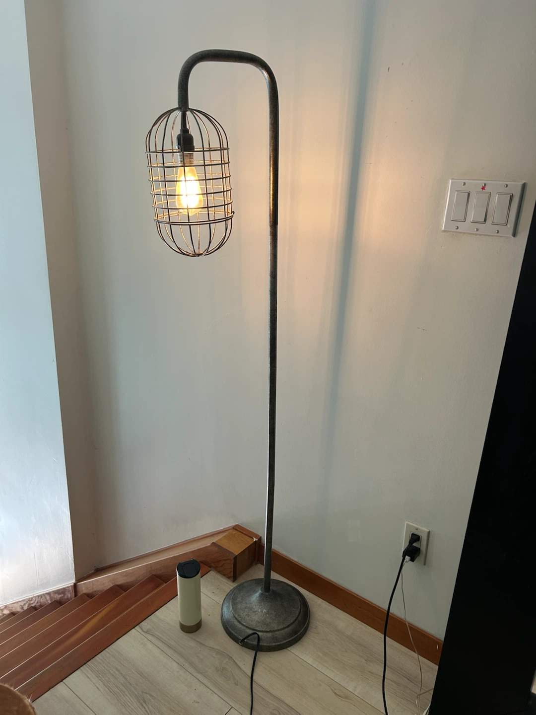 Industrial Cage Floor Lamp - photo 2