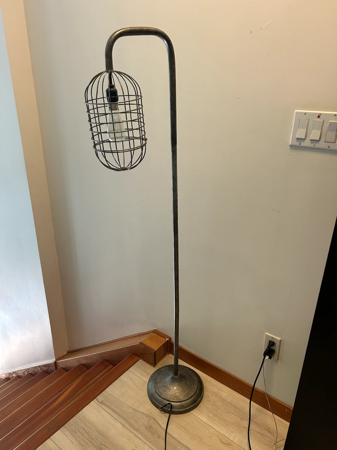Industrial Cage Floor Lamp - photo 3