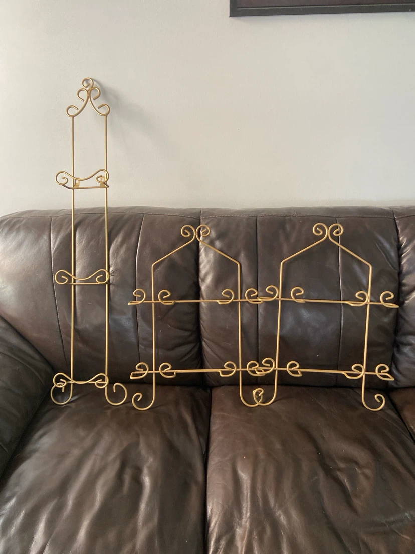 Gold Metal   Coat and purses Set holders - photo 4