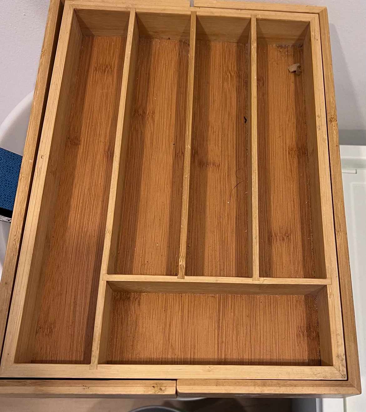 Bamboo Cutlery Organizer Drawer Tray - photo 2