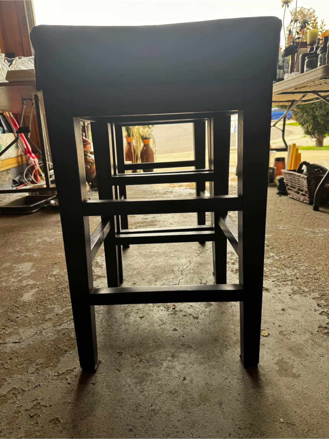 Set of 2 Brown Counter Height Bar Stools - photo 2