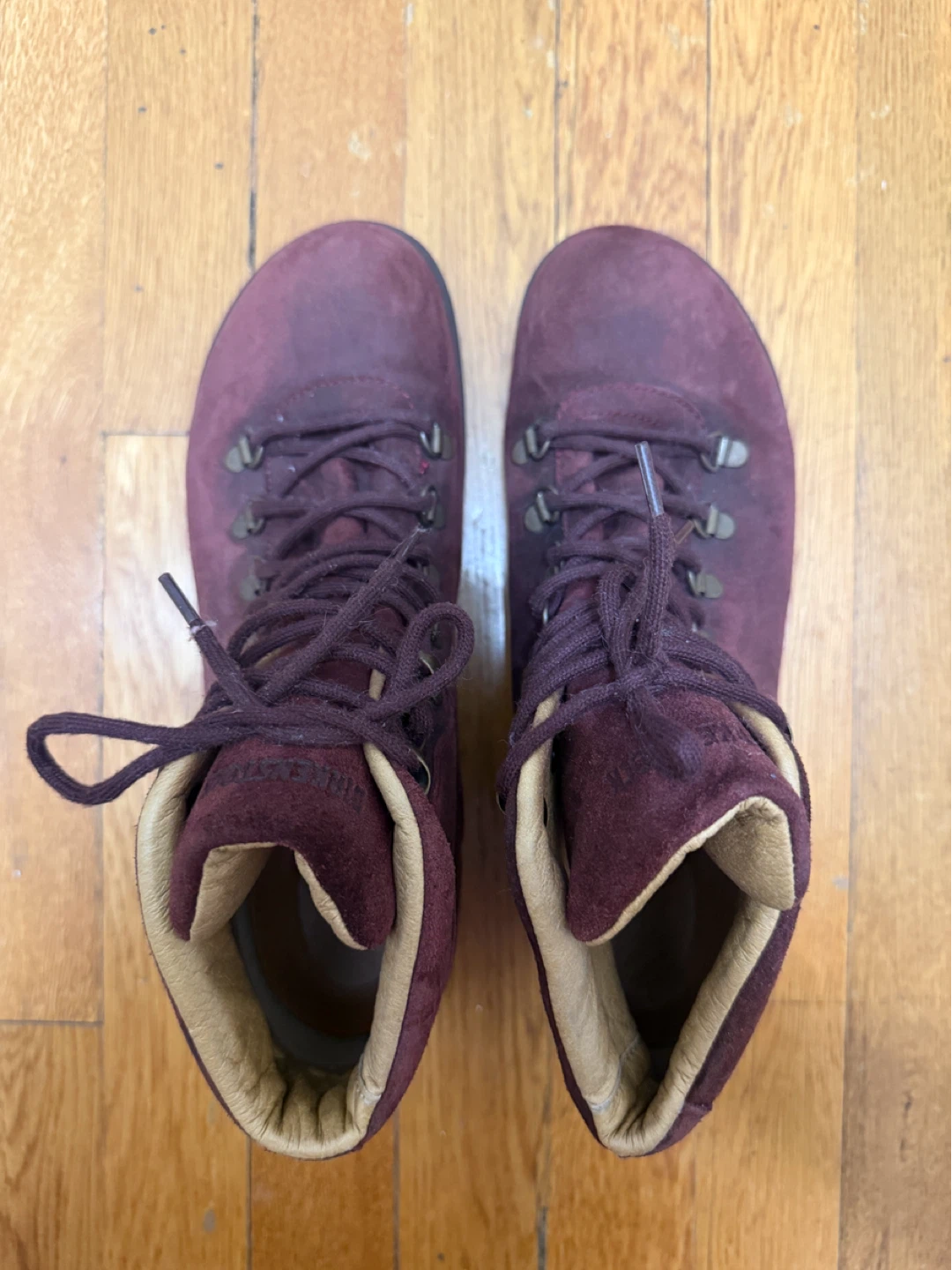 Birkenstock Burgundy Suede Hiking Boots Size 41