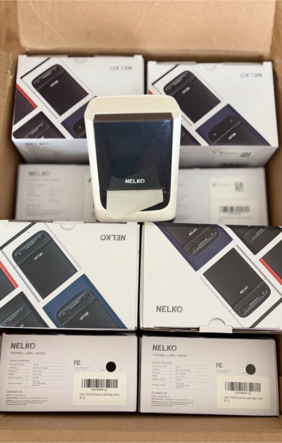 Nelko PM220 Bluetooth Label Maker, Black