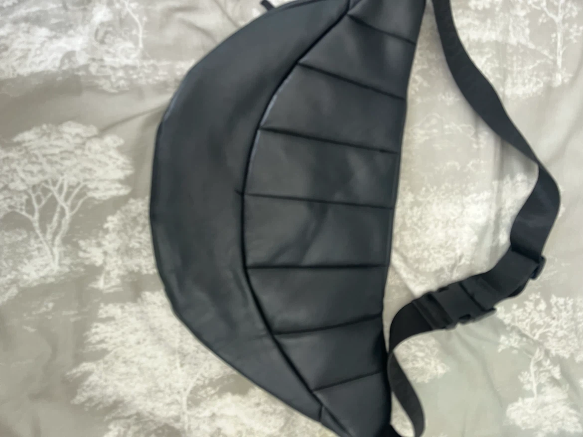 LK Black Faux Leather Fanny Pack / Waist Bag