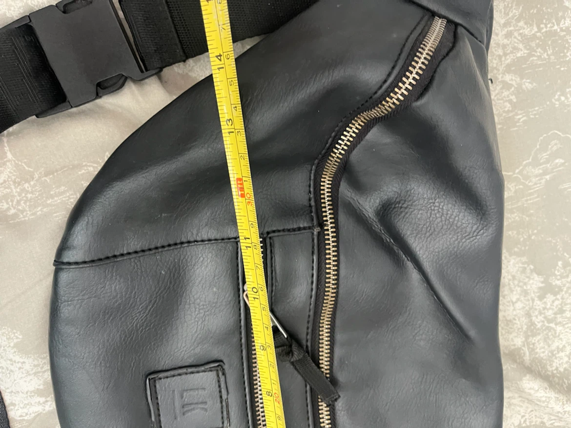 LK Black Faux Leather Fanny Pack / Waist Bag - photo 2