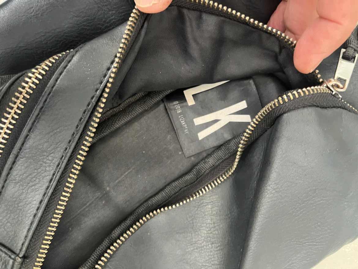 LK Black Faux Leather Fanny Pack / Waist Bag - photo 3