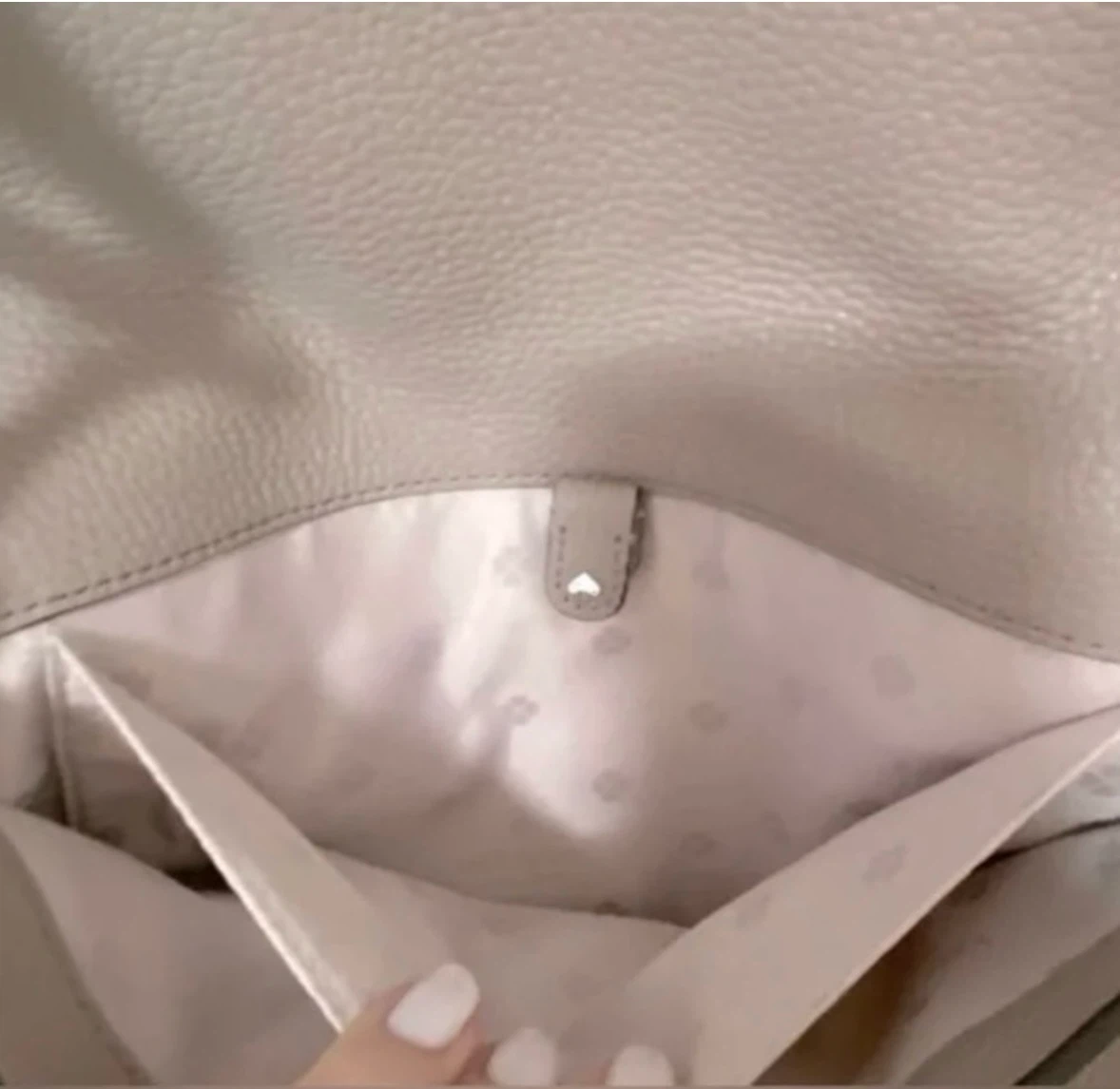 Kate Spade New York Grey Pebble Leather Shoulder Bag - photo 2