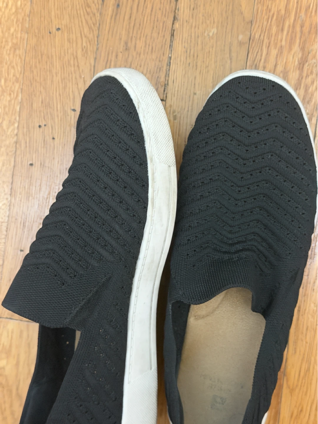 White Mountain Black Knit Slip-On Shoes - photo 2