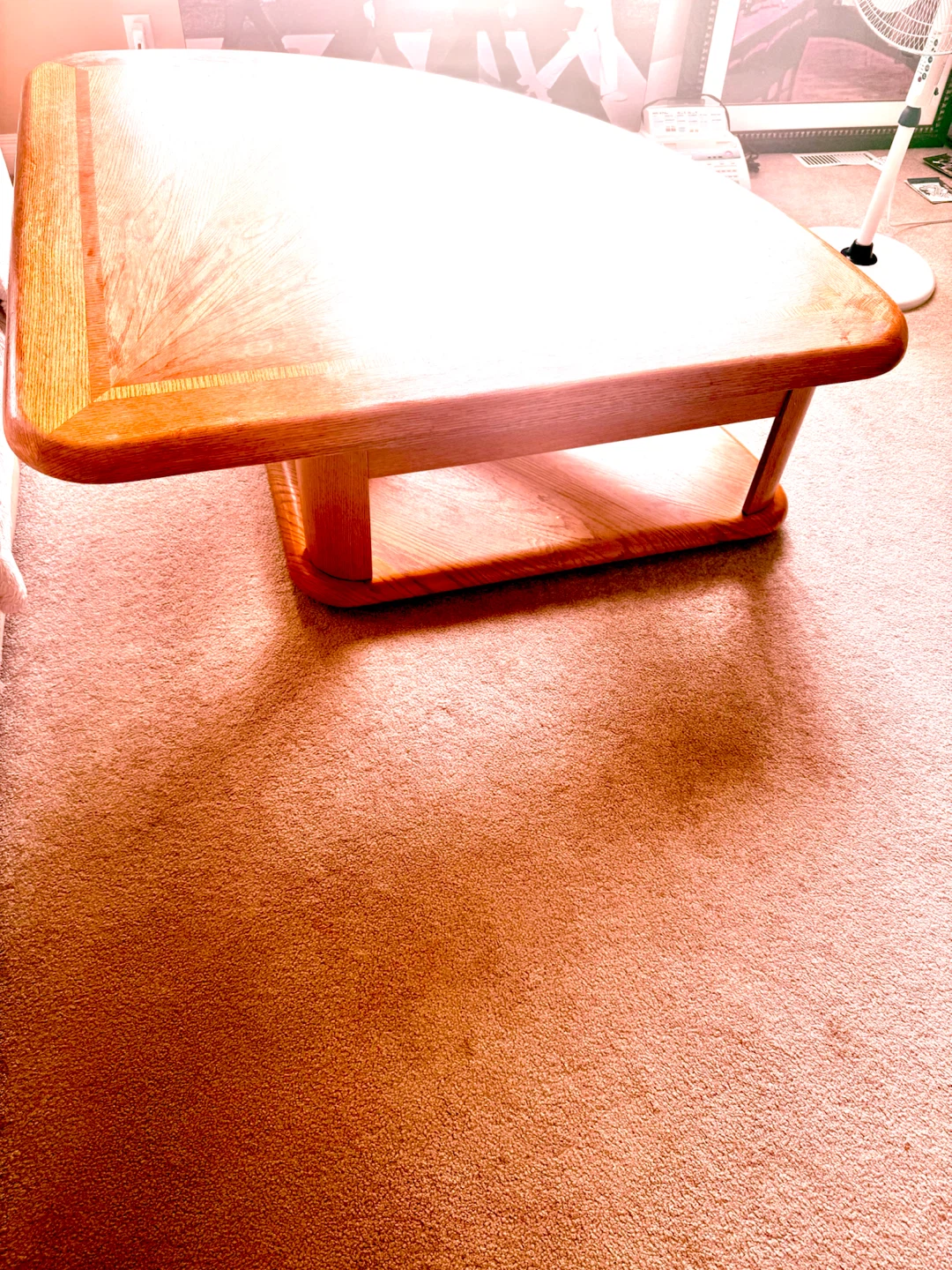 Wooden Coffee Table with Shelf