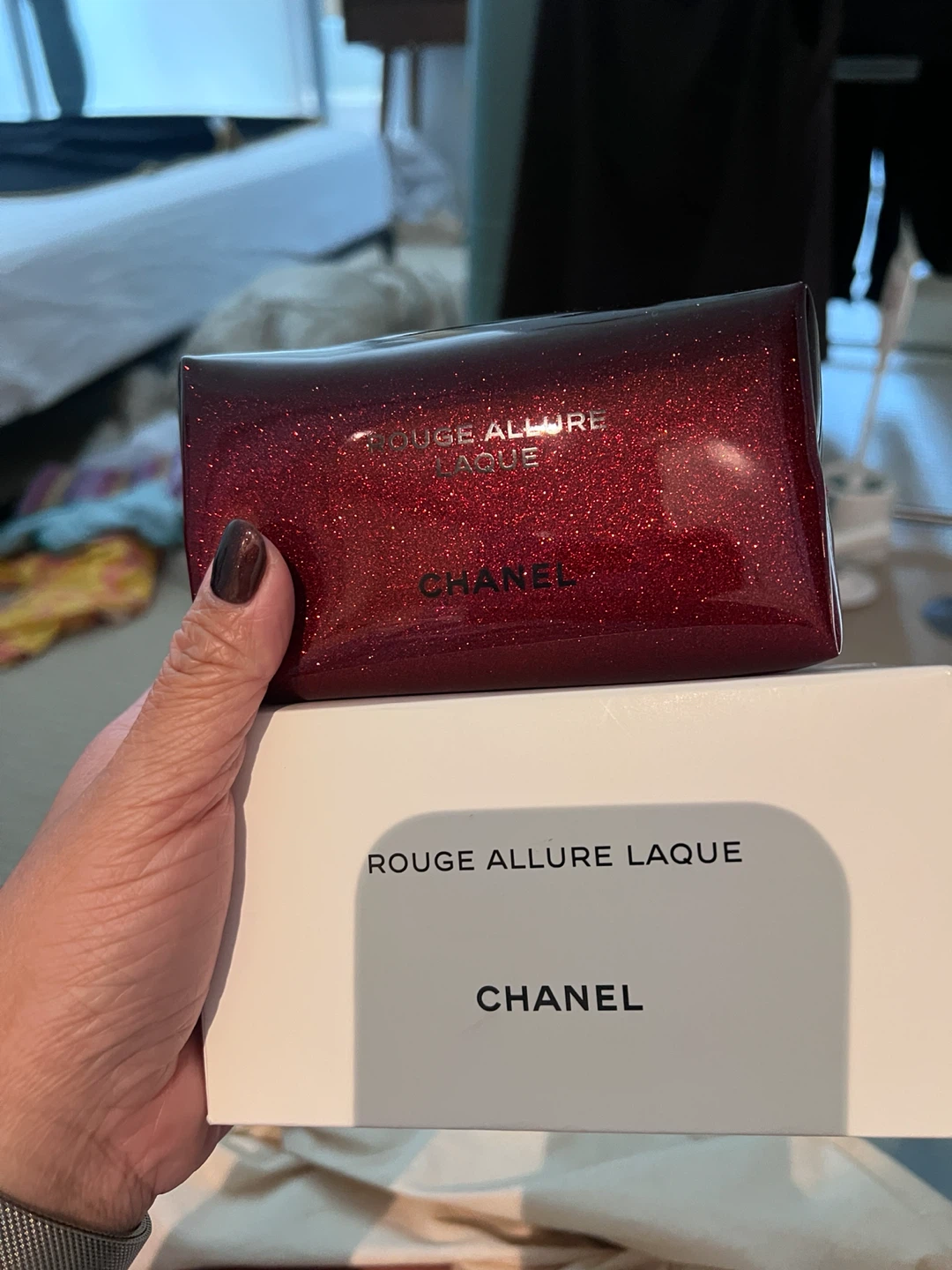 Chanel Rouge Allure Laque Cosmetic Bag