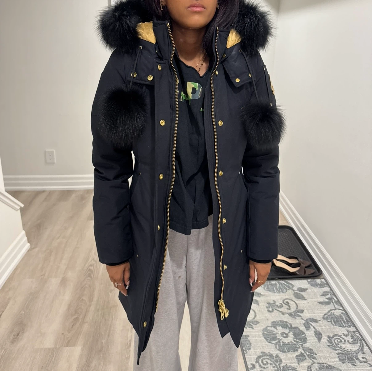 Women’s Gold Moose Knuckles Grand Metis Parka