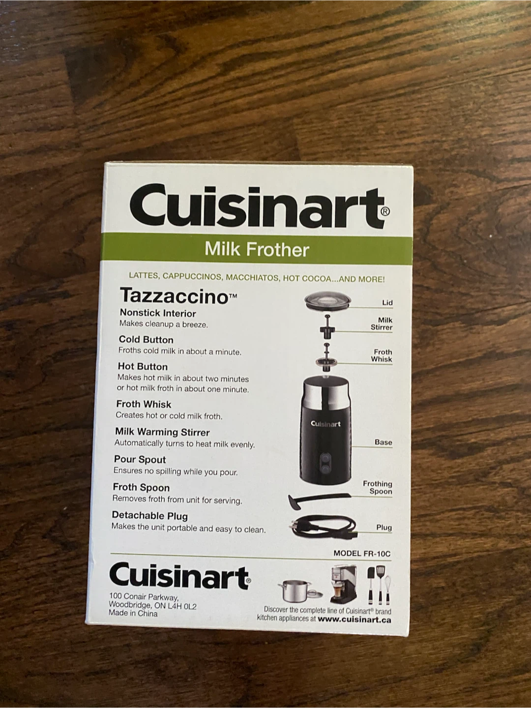 Cuisinart Tazzaccino Milk Frother, NEW - photo 5