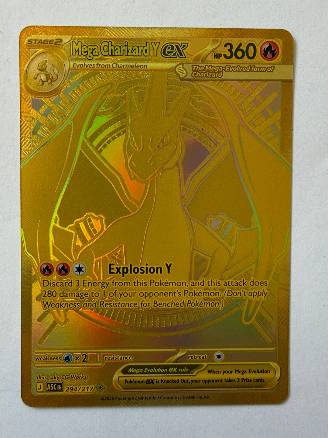 Mega Charizard Y EX Pokémon Card