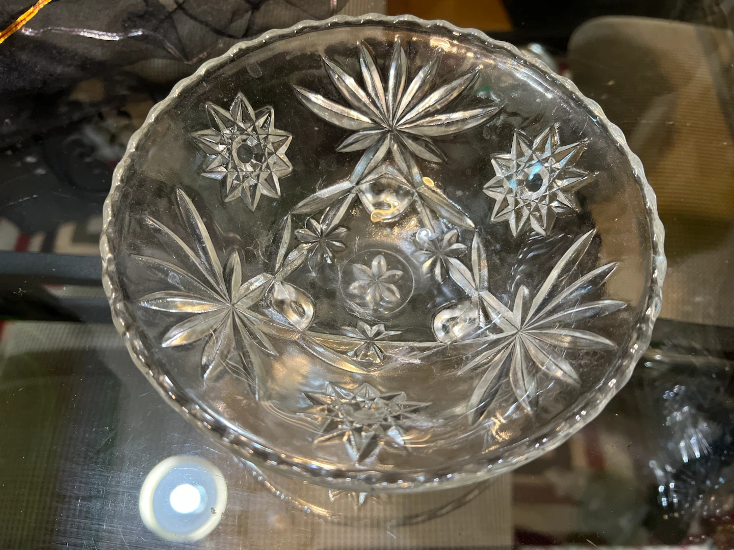 Crystal Footed Serving Bowl - photo 2