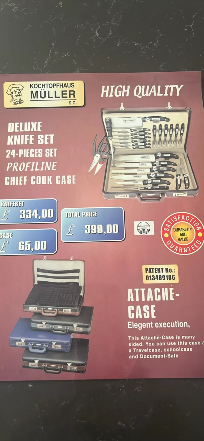 Muller S.G. Deluxe Knife Set - 24-Piece