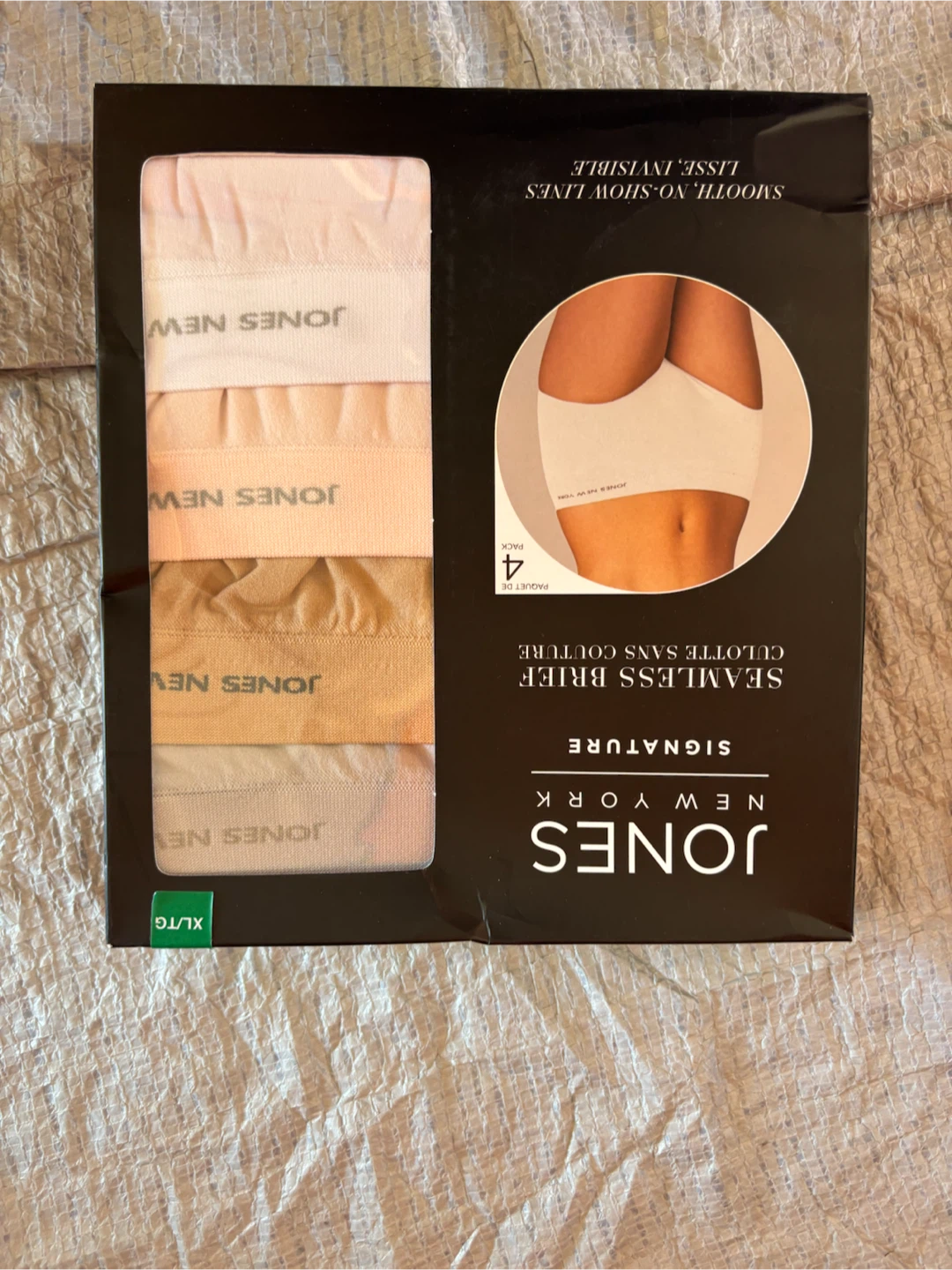 Jones New York Signature Seamless Brief Panty 4 Pack