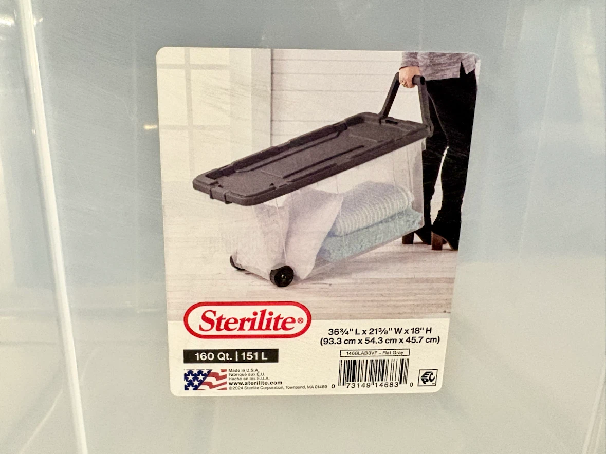 Sterilite 151 L Rolling Storage Bin - photo 2