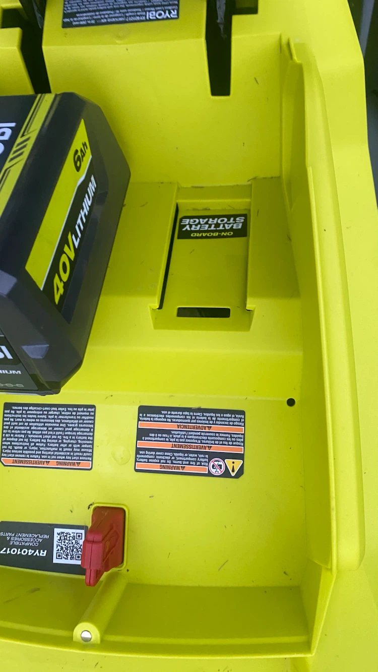 40v Ryobi push lawn mower 20” wit 6ah 40v battery and charger - photo 2