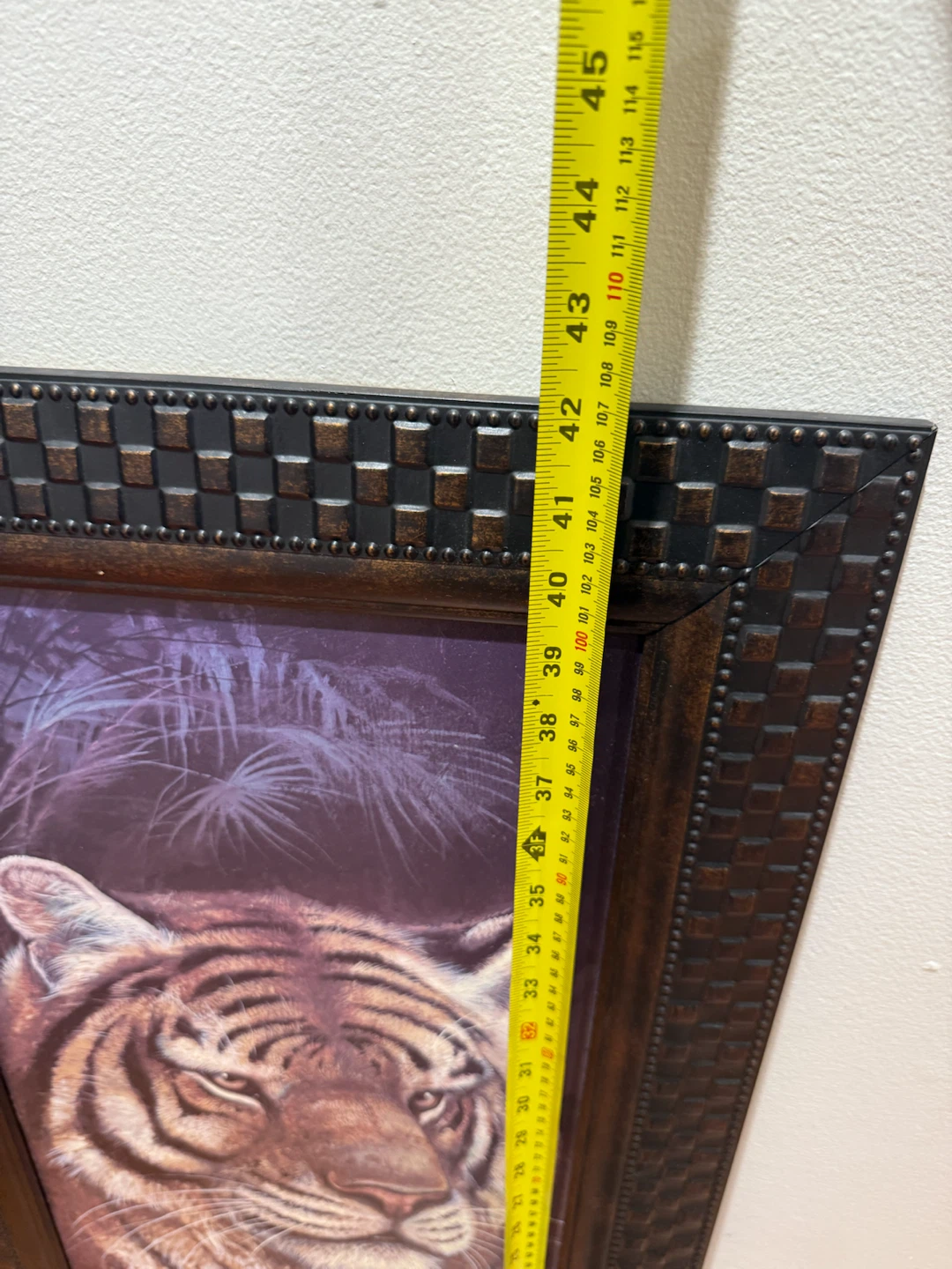 Framed Tiger Print Wall Art - photo 2