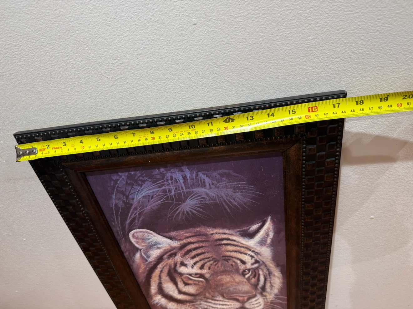 Framed Tiger Print Wall Art - photo 3