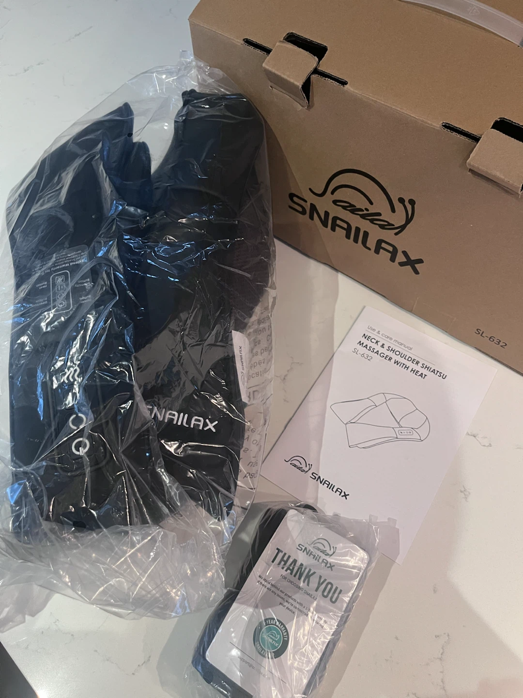 Cordless Shiatsu Neck Back Massager - New in Box - photo 2