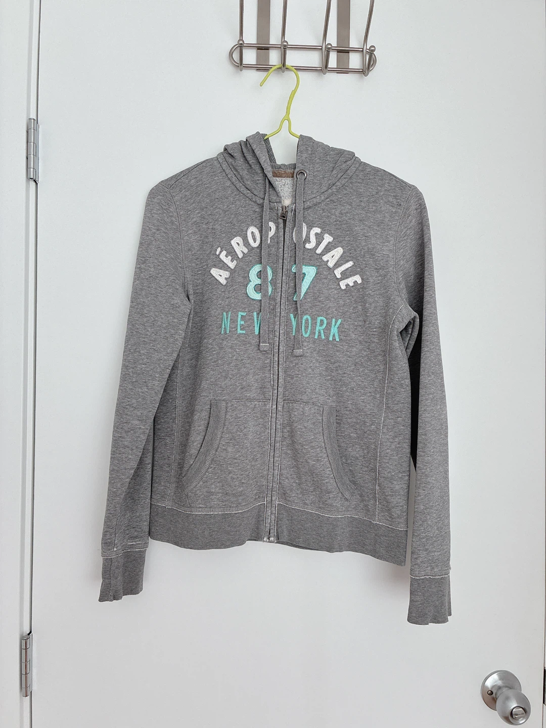 Aéropostale Grey Zip-Up Hoodie