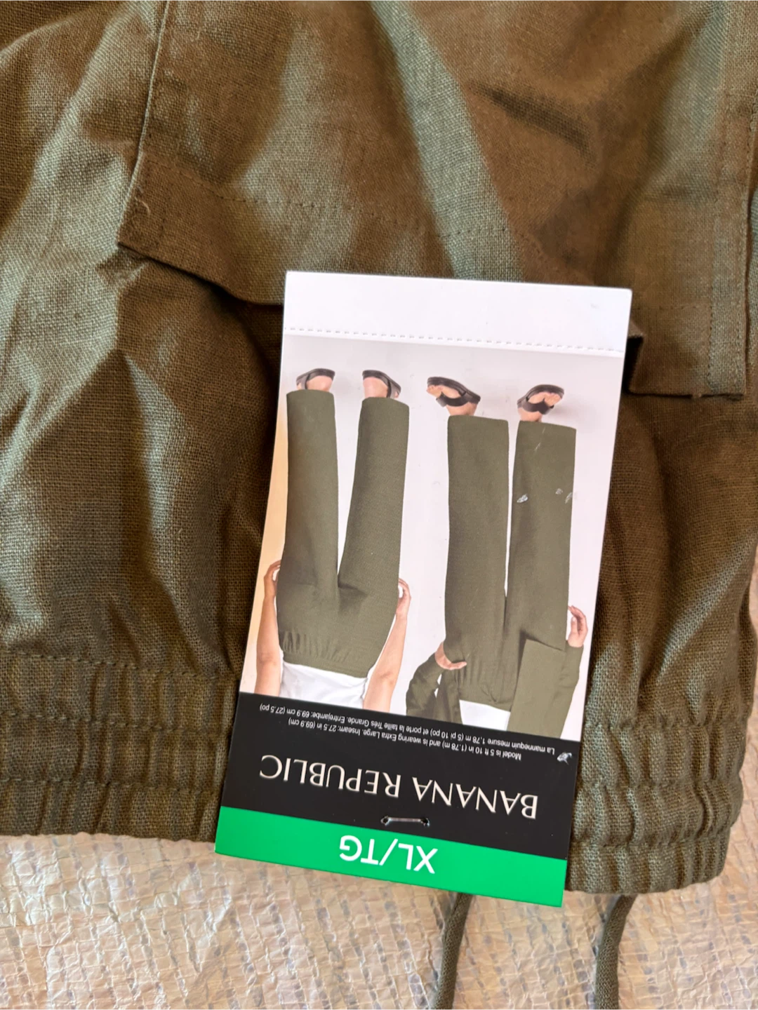 Banana Republic Olive Green Cargo Pants XL/TG - photo 2