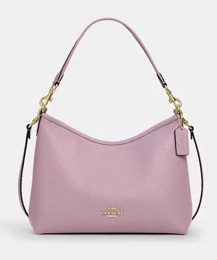 COACH Laurel Shoulder Bag COLOR: GOLD/CARNATION
