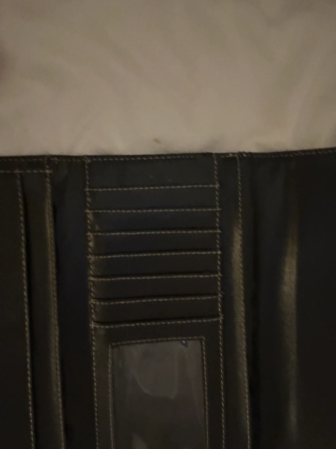 Prada Black Faux Croc Wallet - photo 2