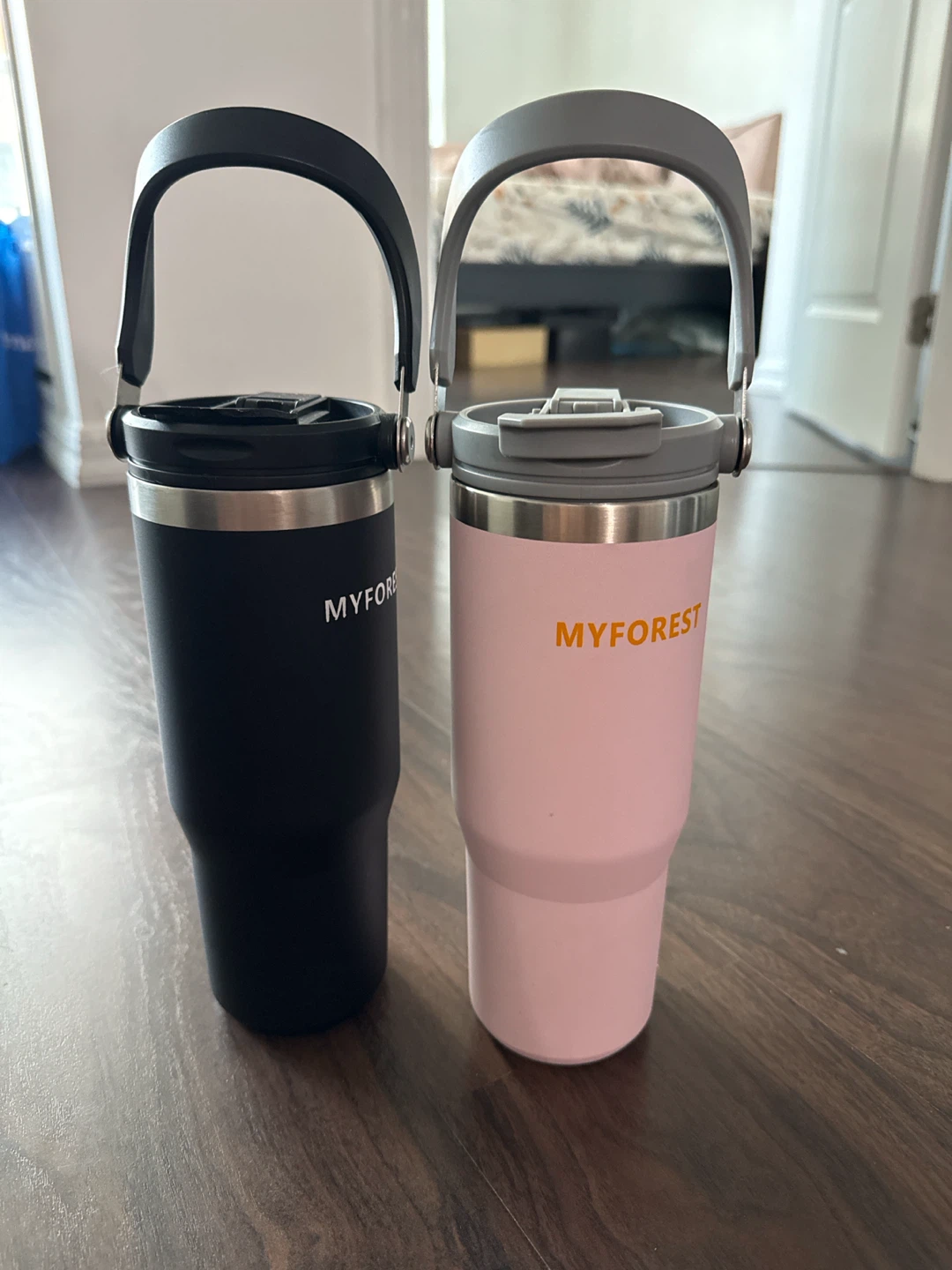 MYFOREST Tumblers with Handles - Black & Pink - photo 3