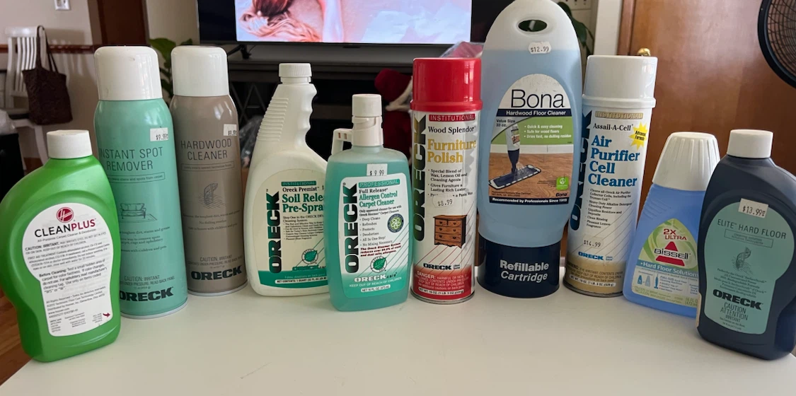 ASSORTED FLOOR CLEANERS, $5 EACH