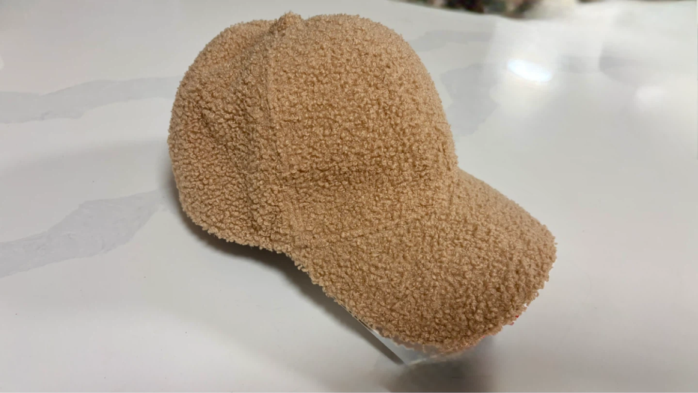 Faux Lamb Wool Baseball Cap for Men Women - photo 2