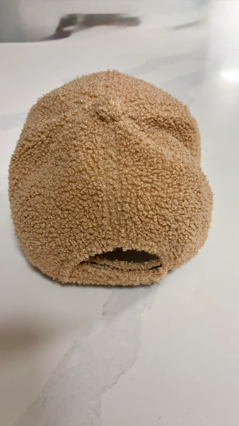 Faux Lamb Wool Baseball Cap for Men Women - photo 3