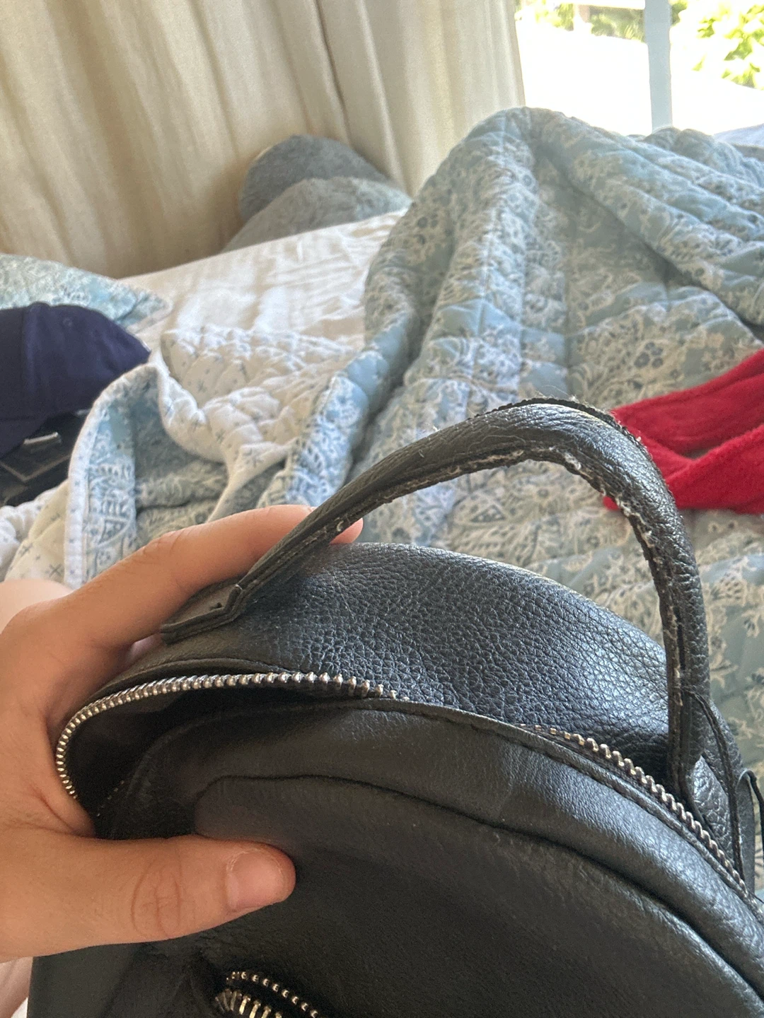 Garage Black Faux Leather Mini Backpack - photo 3