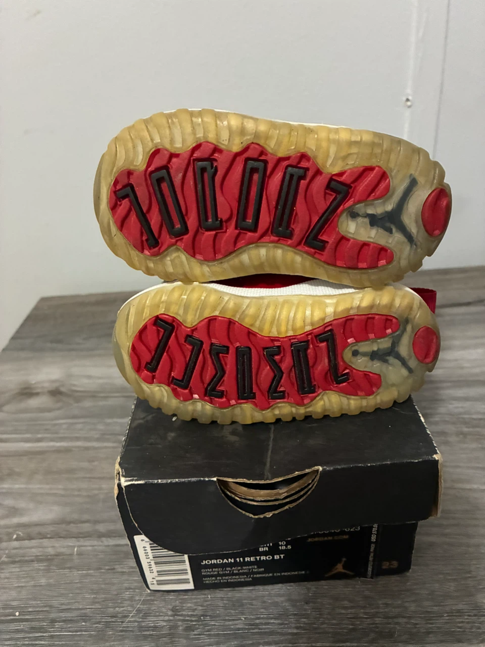 Jordan 11 Retro BT Toddler Shoes Red - photo 3