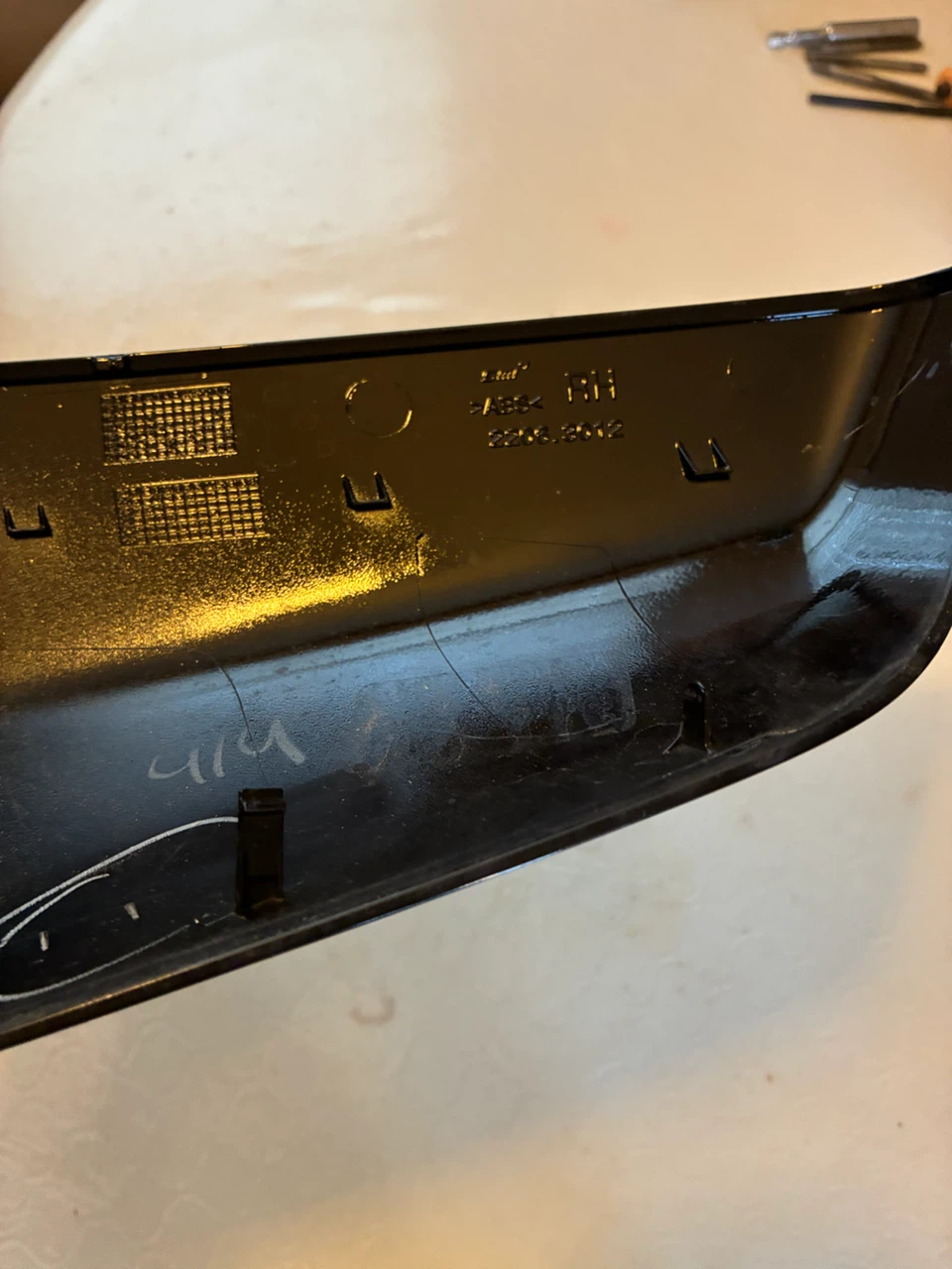 Black Right Side Mirror Cover - photo 3