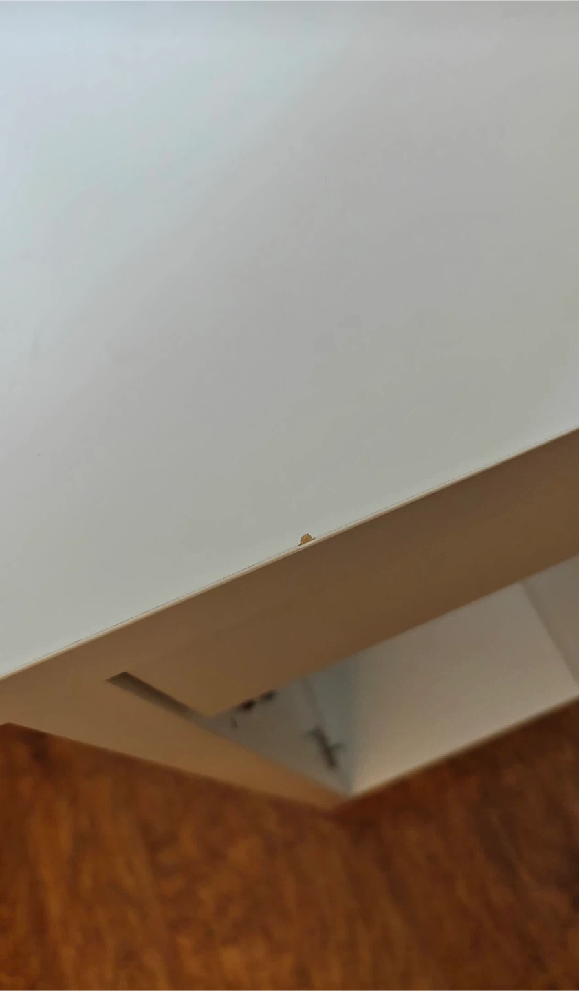 IKEA White Desk with Drawers and Cable Hole - photo 4