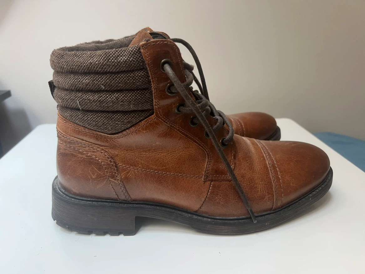 Brown Leather Boots Size 8 US - photo 3