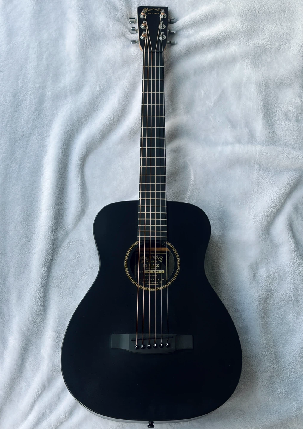 Martin&co Black Acoustic Guitar with gig bag - photo 3