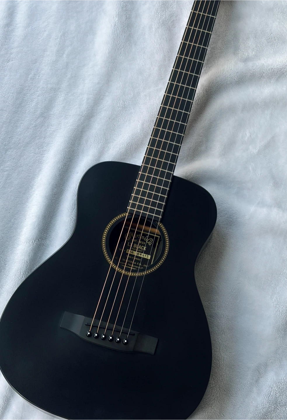 Martin&co Black Acoustic Guitar with gig bag - photo 4