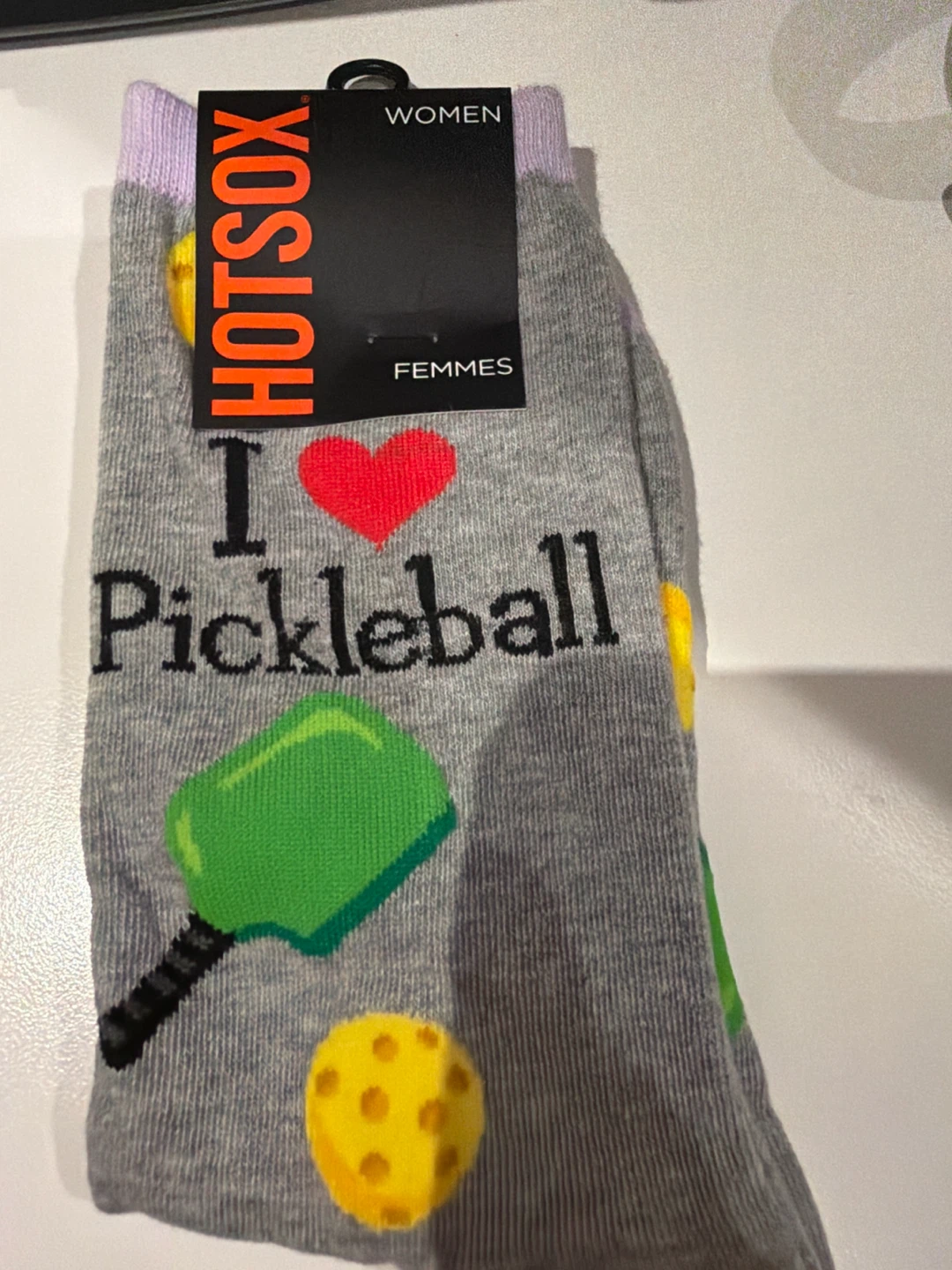 HotSox Women's I Love Pickleball Socks